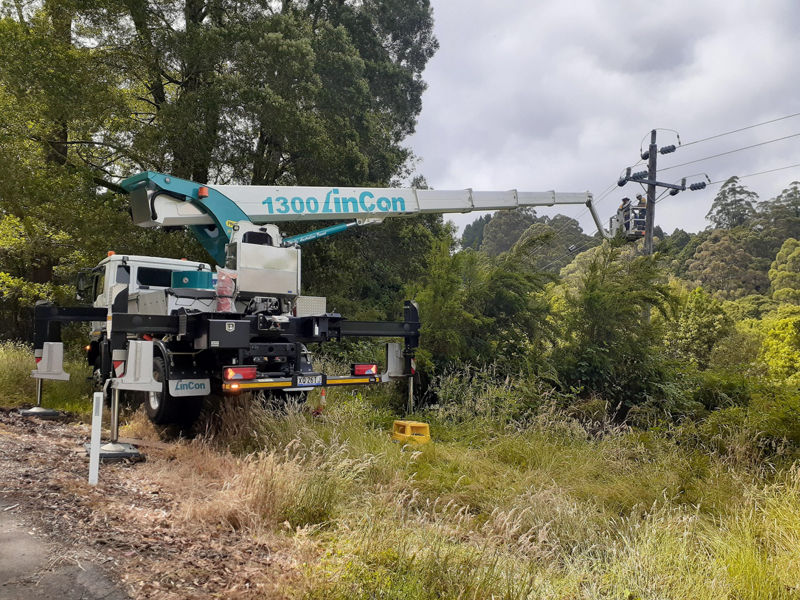 Critical Powerline utility works with the P 370 KS in Australia    